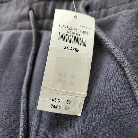 NWT Abercrombie & Fitch Soft AF Sweat Shorts Relaxed Fit Navy Blue Cut Off XXL - Picture 3 of 9